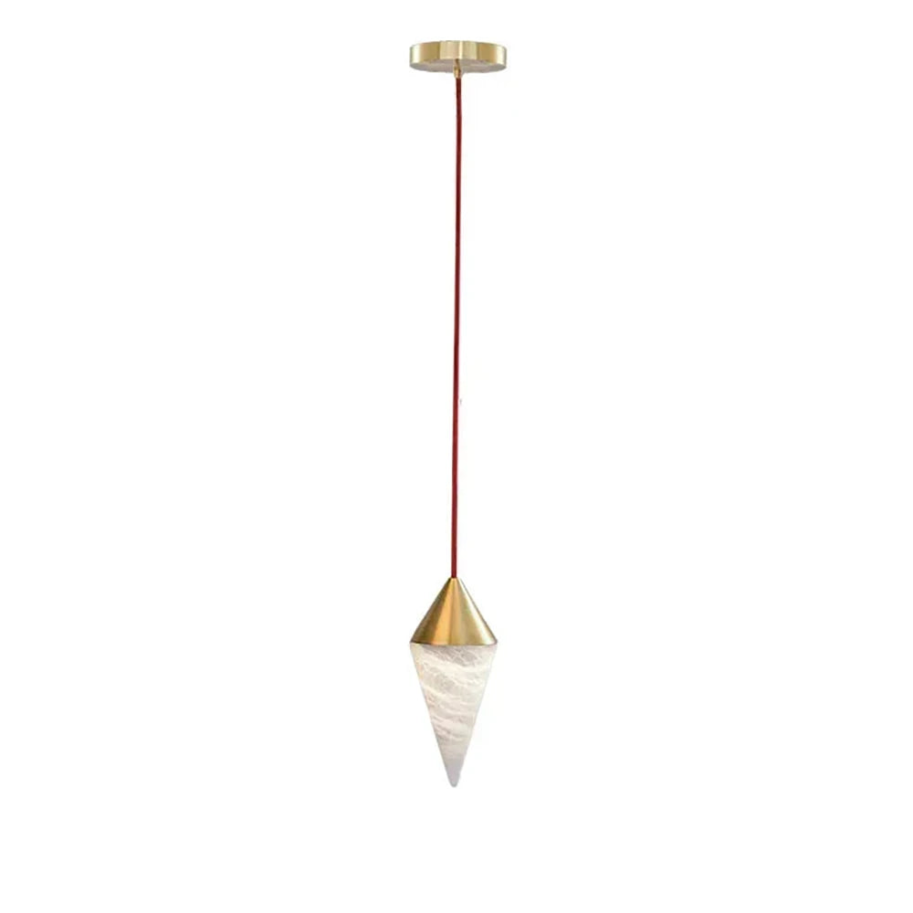 Ilverford Facettierter Alabaster-Tropfenleuchter