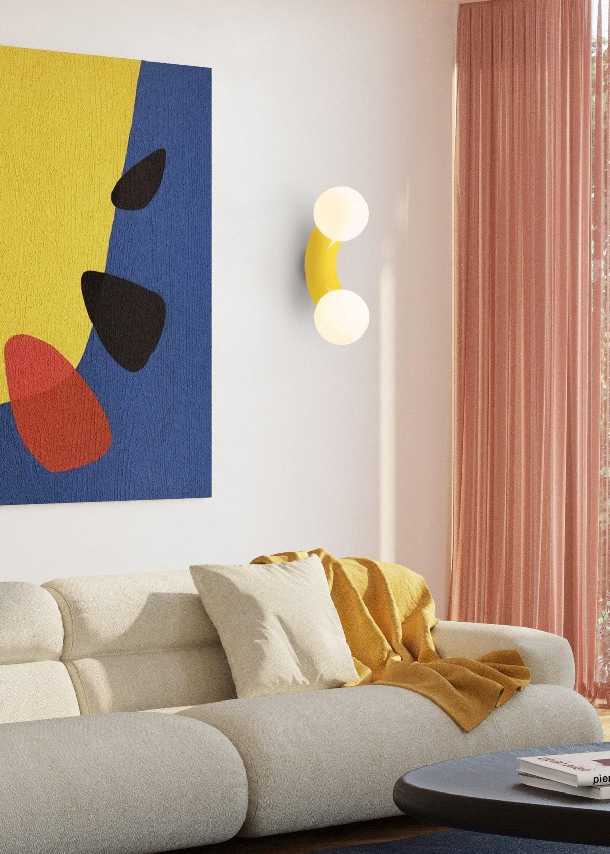 Vaelorn Premium zeitgenössische Kunstglas-Wandleuchte