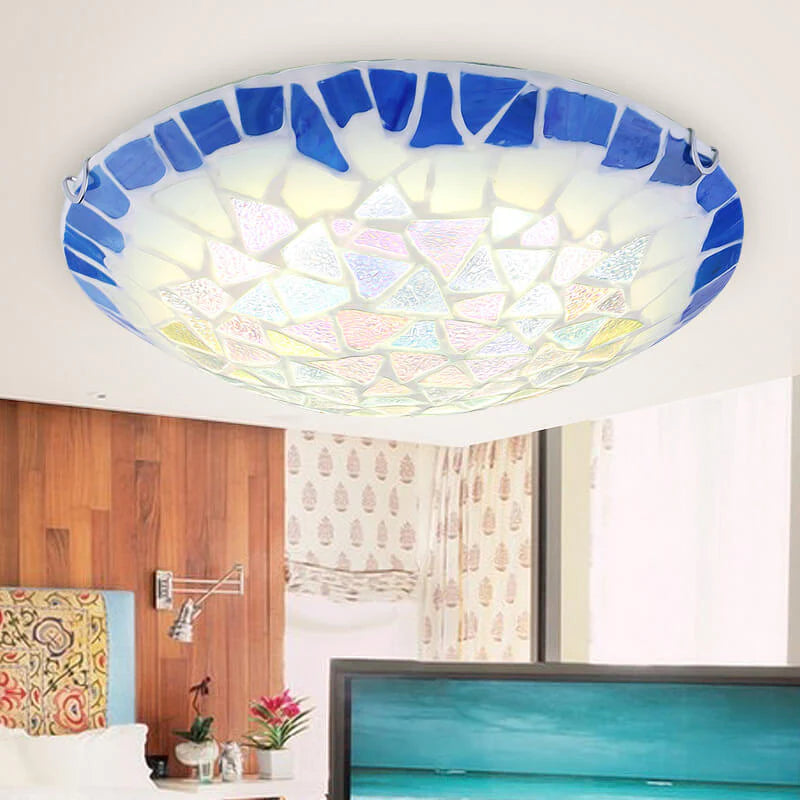 Arisha Vintage Deckenleuchte Weißes Glas/Metall Schlafzimmer