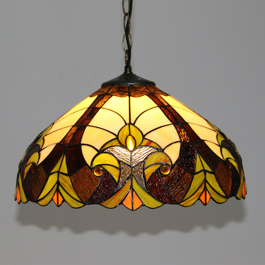 Arisha Vintage farbig Schmetterling Rosa Pendelleuchte Glas Flur