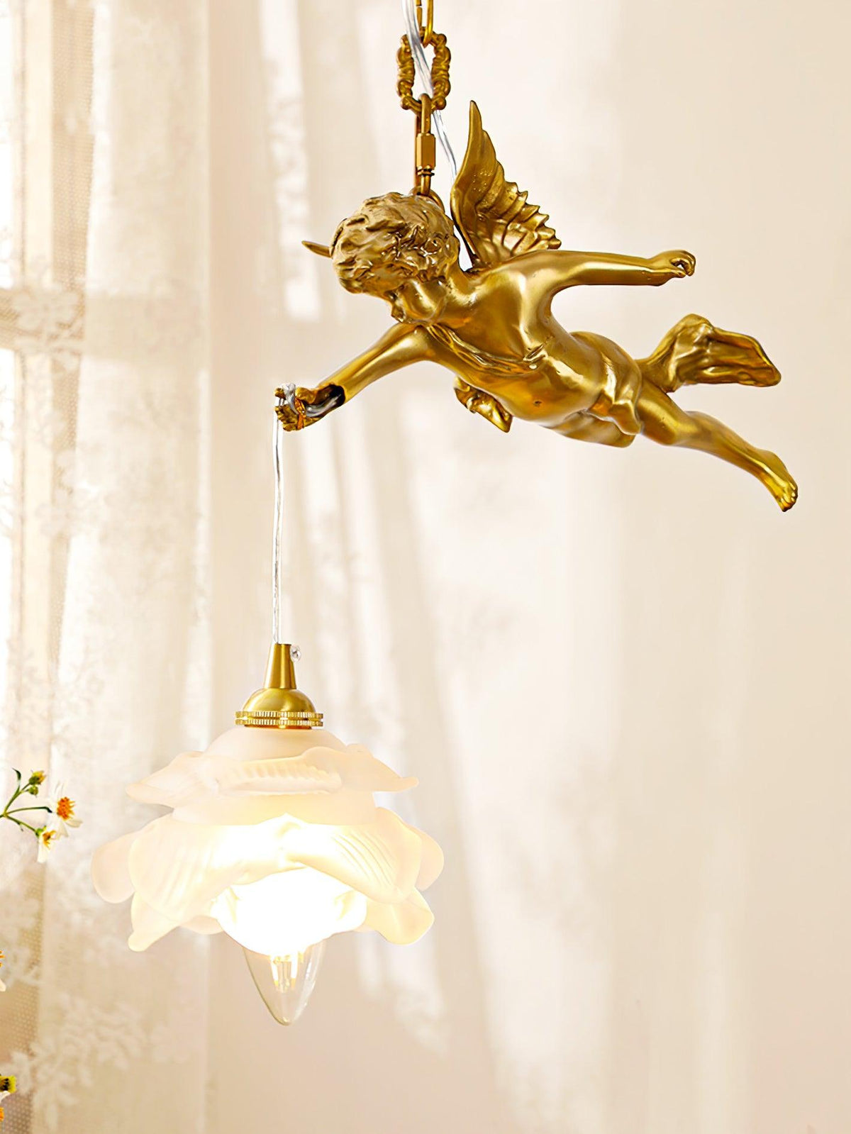 Solene Messing-Luxus-Pendelleuchte