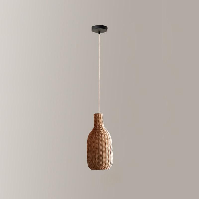 Socan Vintage Rattan Pendelleuchte