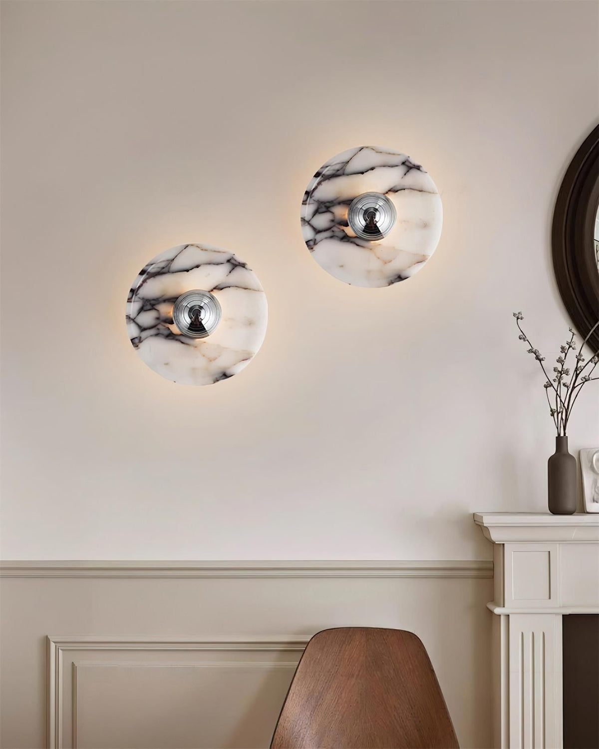 Wandleuchte Marmor Disc LED Modernes Lichtarmatur Mehrere Farben