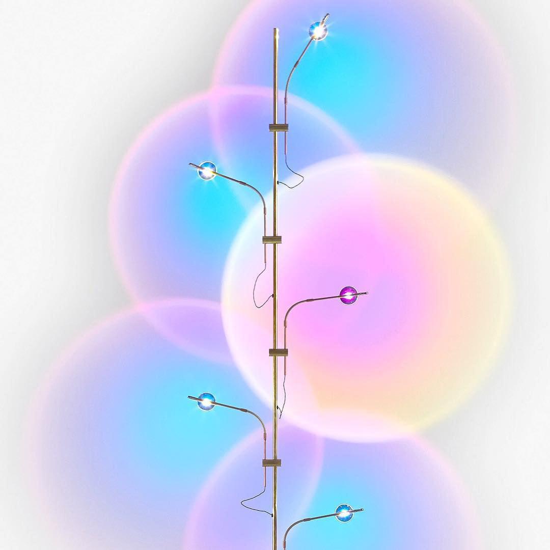 Receiv Stehleuchte Edelstahl minimalistisch klassisch für Wohnzimmer | Cielum