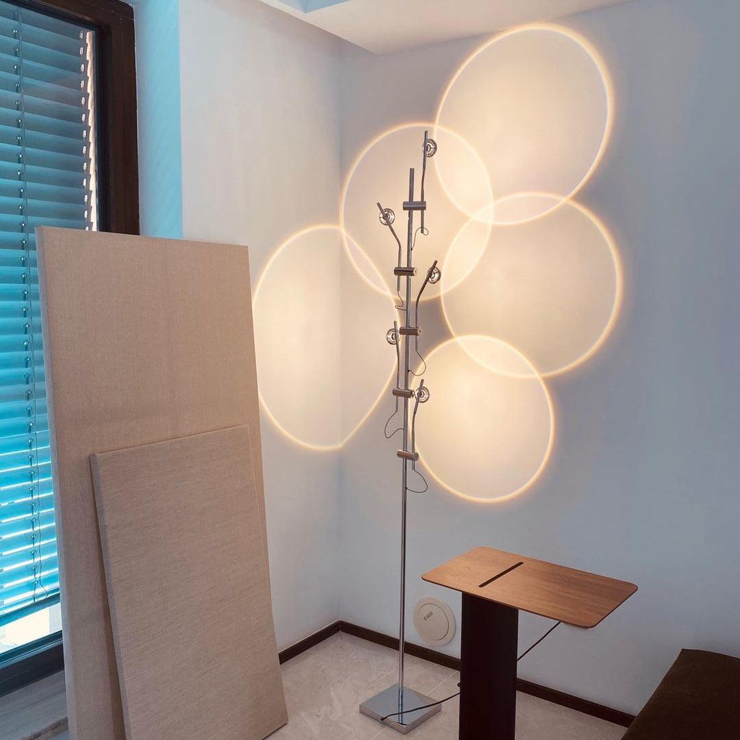 Receiv Stehleuchte Edelstahl minimalistisch klassisch für Wohnzimmer | Cielum