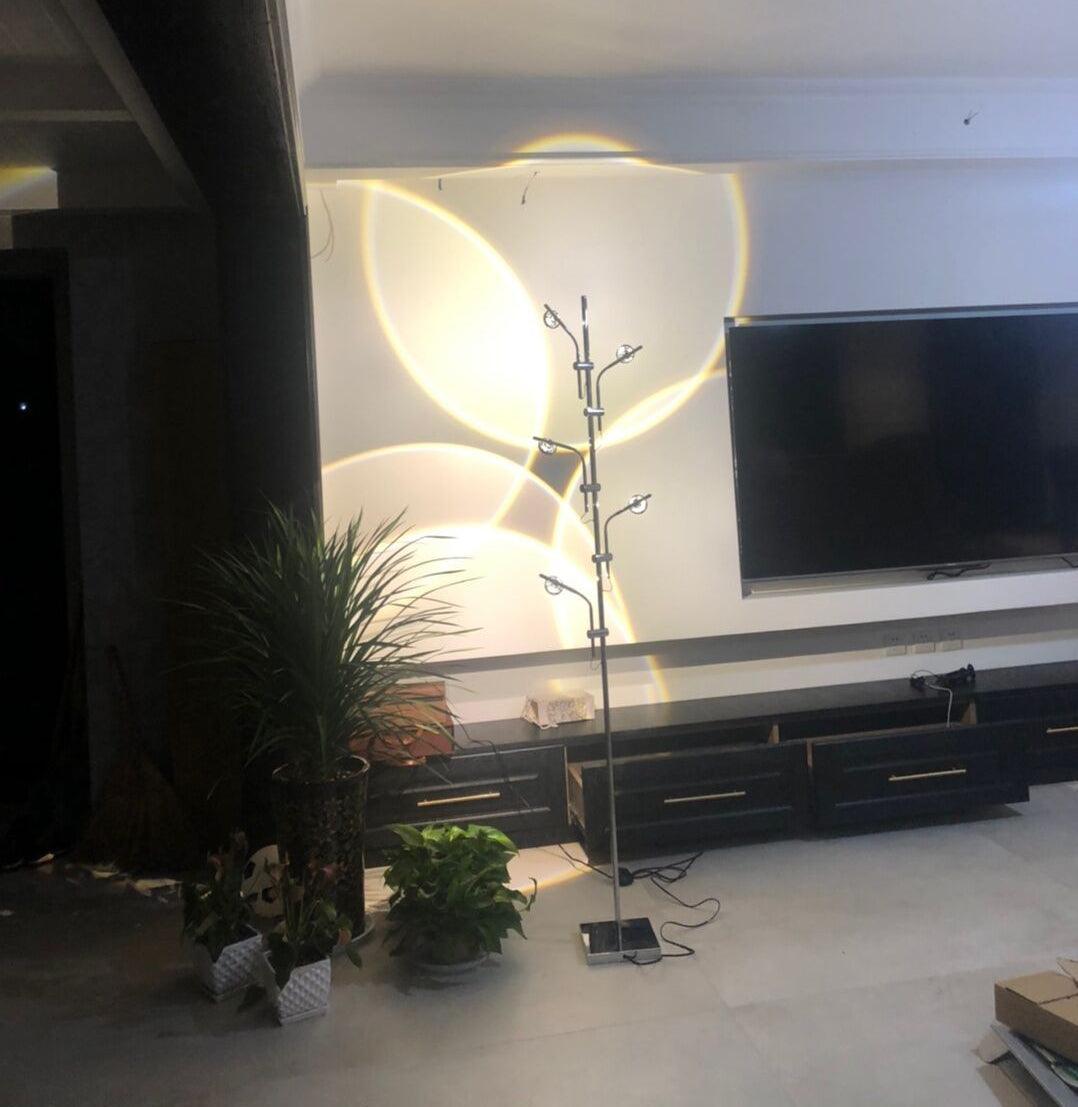 Receiv Stehleuchte Edelstahl minimalistisch klassisch für Wohnzimmer | Cielum