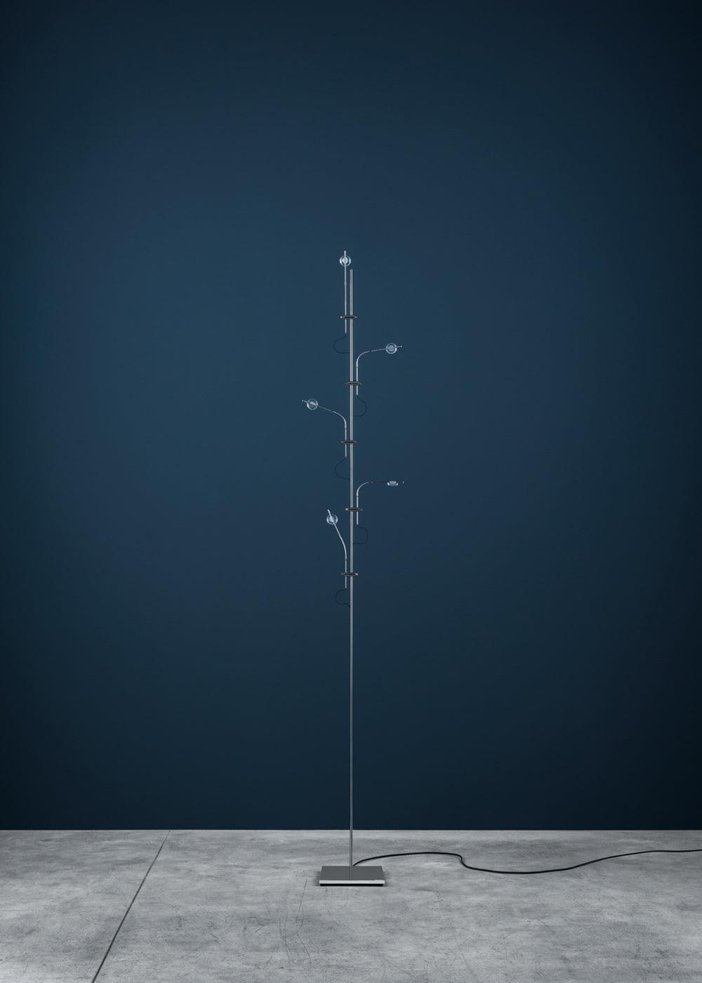 Receiv Stehleuchte Edelstahl minimalistisch klassisch für Wohnzimmer | Cielum