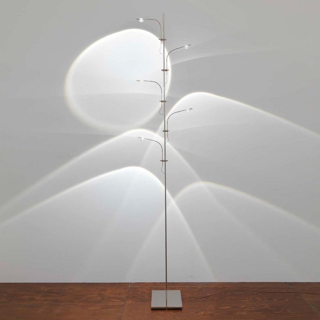 Receiv Stehleuchte Edelstahl minimalistisch klassisch für Wohnzimmer | Cielum