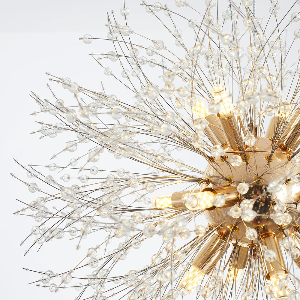 Kristy Pendelleuchte Hängelampe Gold Ess/Wohnzimmer Modern Design LED