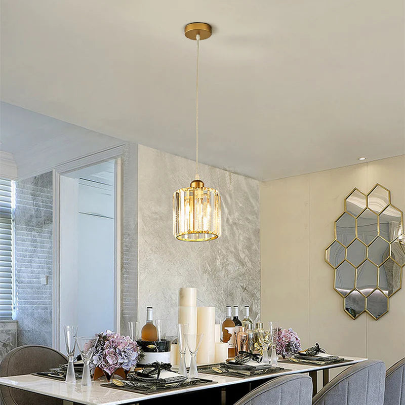 Airsha Pendelleuchte Schwarz/Gold Wohnzimmer/Küche Modern Rund/Quadrat