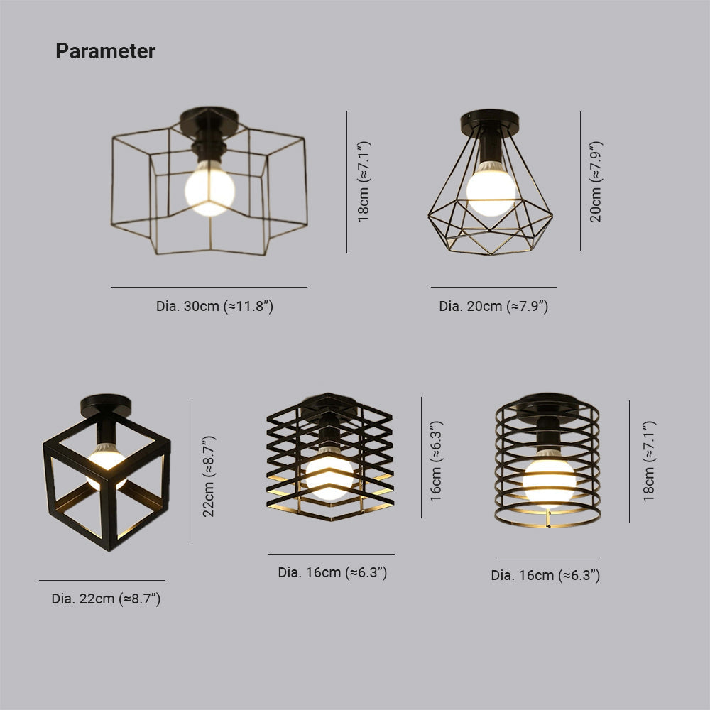 Arisha Modern LED Deckenleuchten Geometrie Schlafzimmer/Wohnzimmer