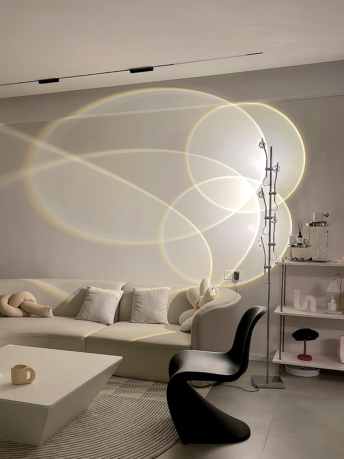 Receiv Stehleuchte Edelstahl minimalistisch klassisch für Wohnzimmer | Cielum