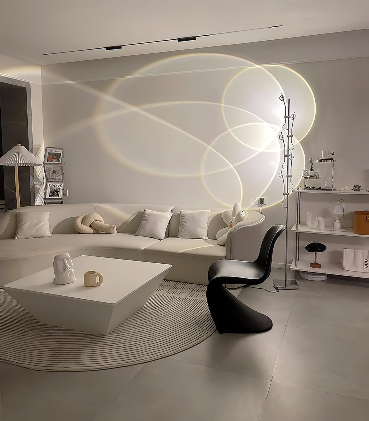 Receiv Stehleuchte Edelstahl minimalistisch klassisch für Wohnzimmer | Cielum