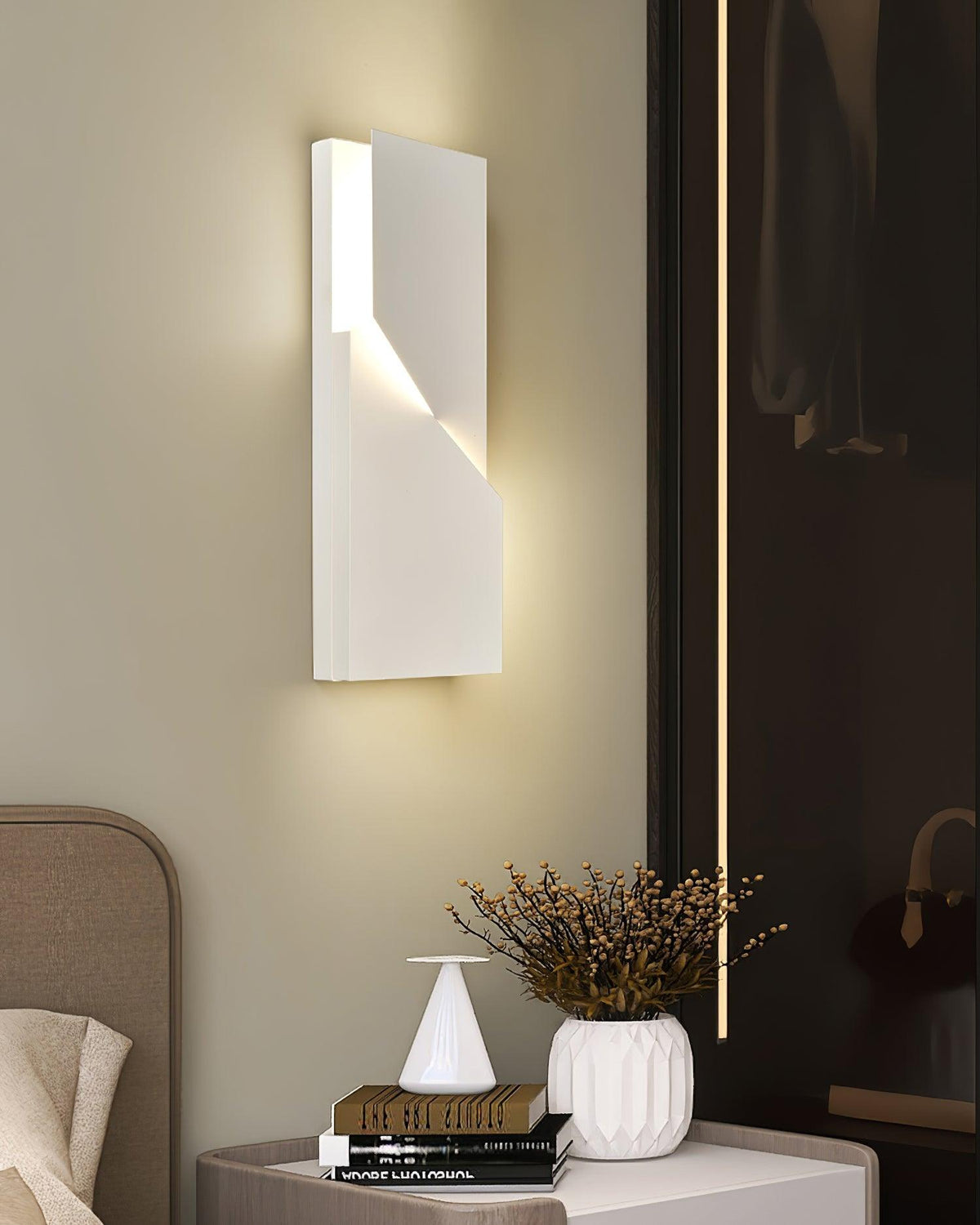 Wandleuchte 3D Geometric Panels Layered Light Art mit Fernbedienung Dimmung modern