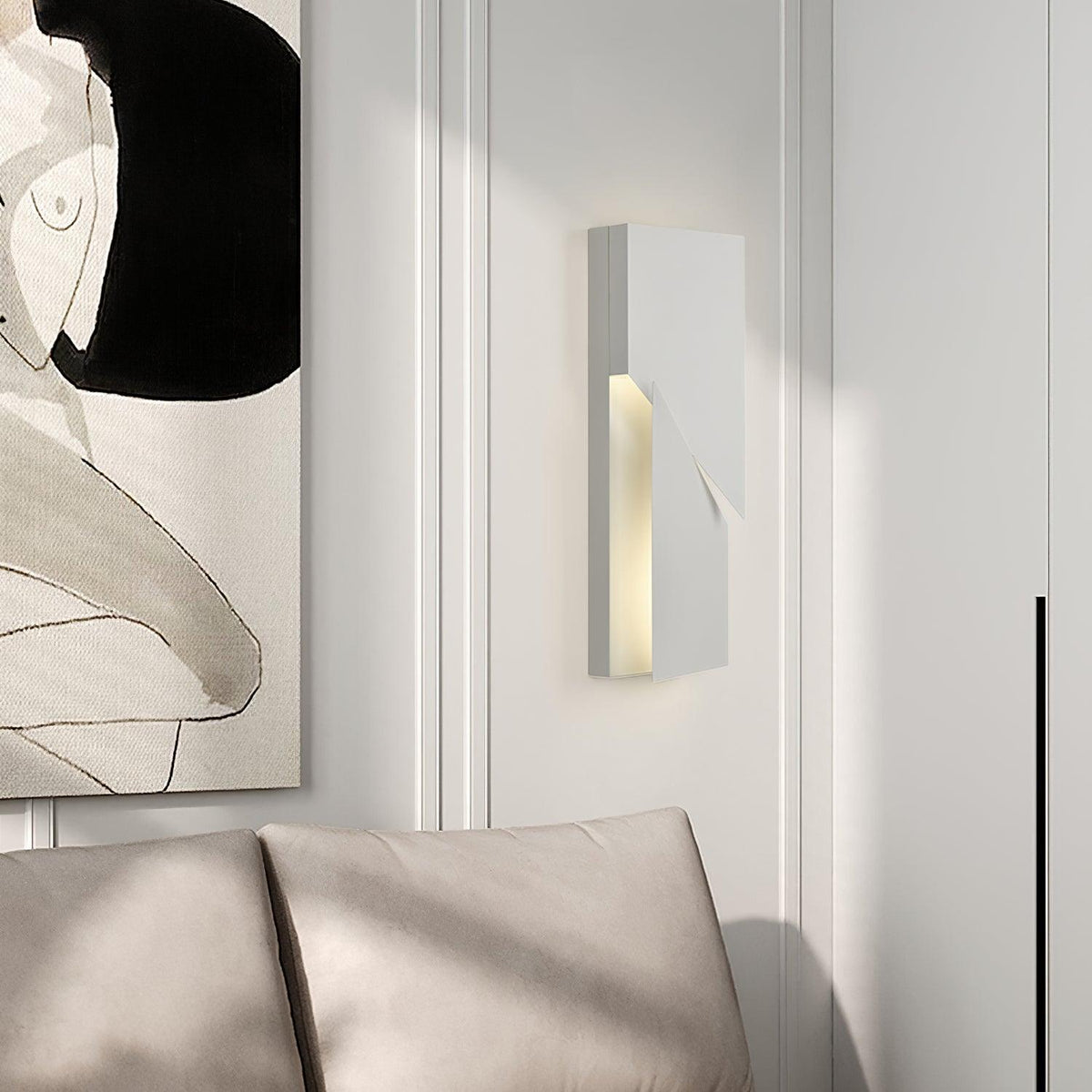 Wandleuchte 3D Geometric Panels Layered Light Art mit Fernbedienung Dimmung modern