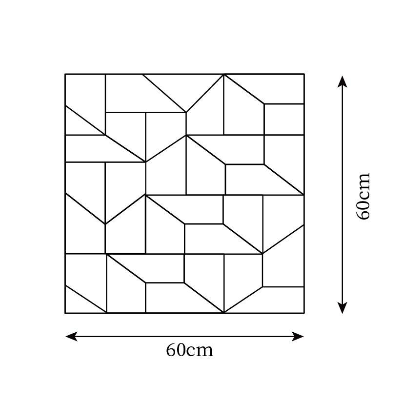 Wandleuchte 3D Geometric Panels Layered Light Art mit Fernbedienung Dimmung modern