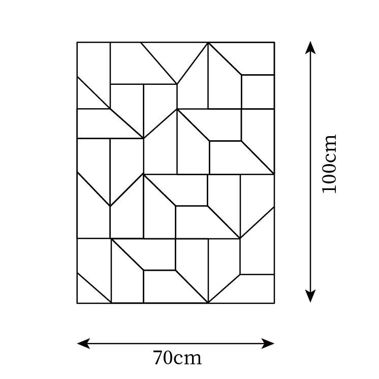 Wandleuchte 3D Geometric Panels Layered Light Art mit Fernbedienung Dimmung modern