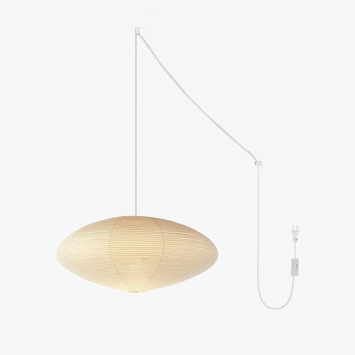 Piaiviella Pendelleuchte aus Washi-Papier für Wohnzimmer