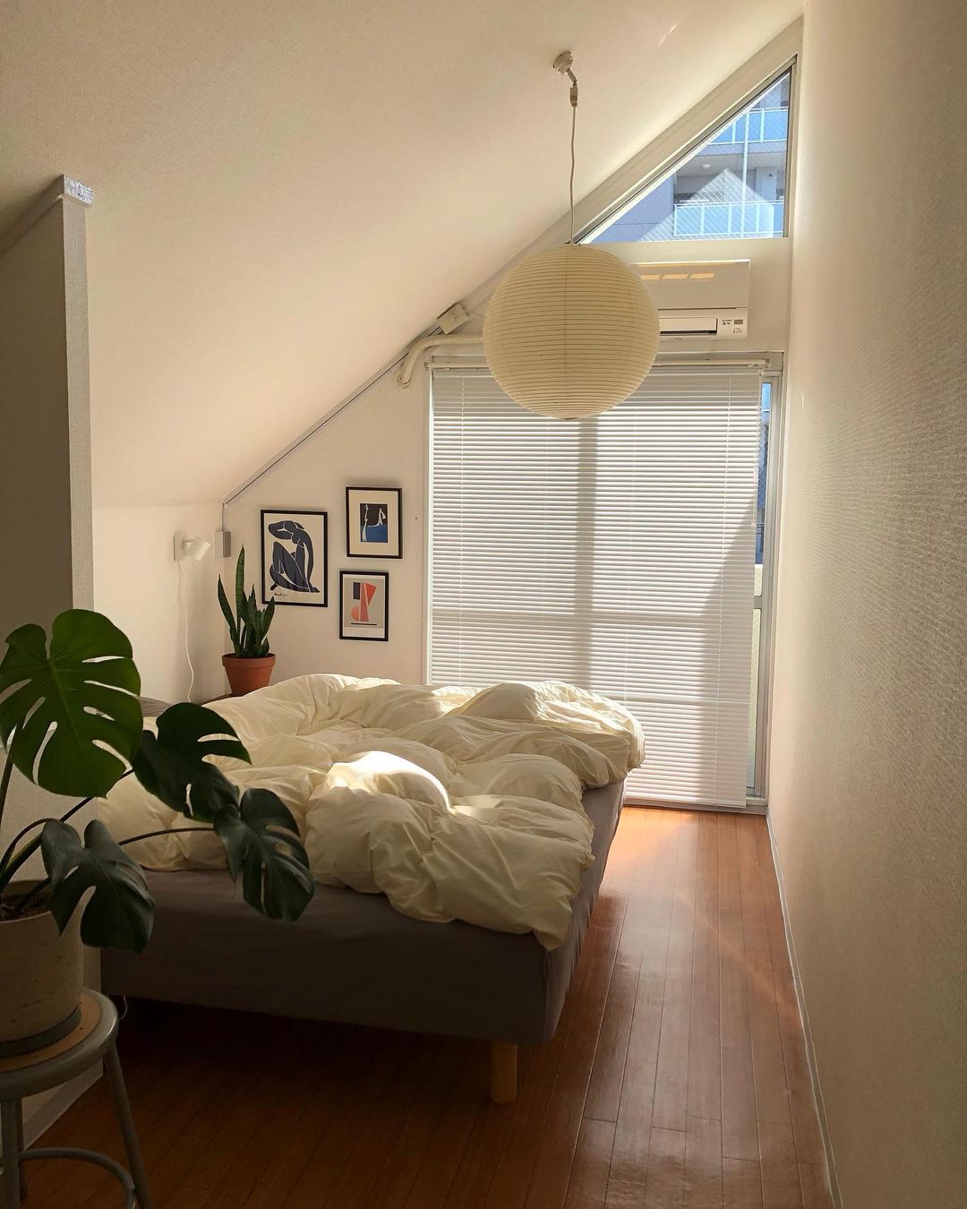 Lunerelle Pendelleuchte aus Papier für Wohnzimmer