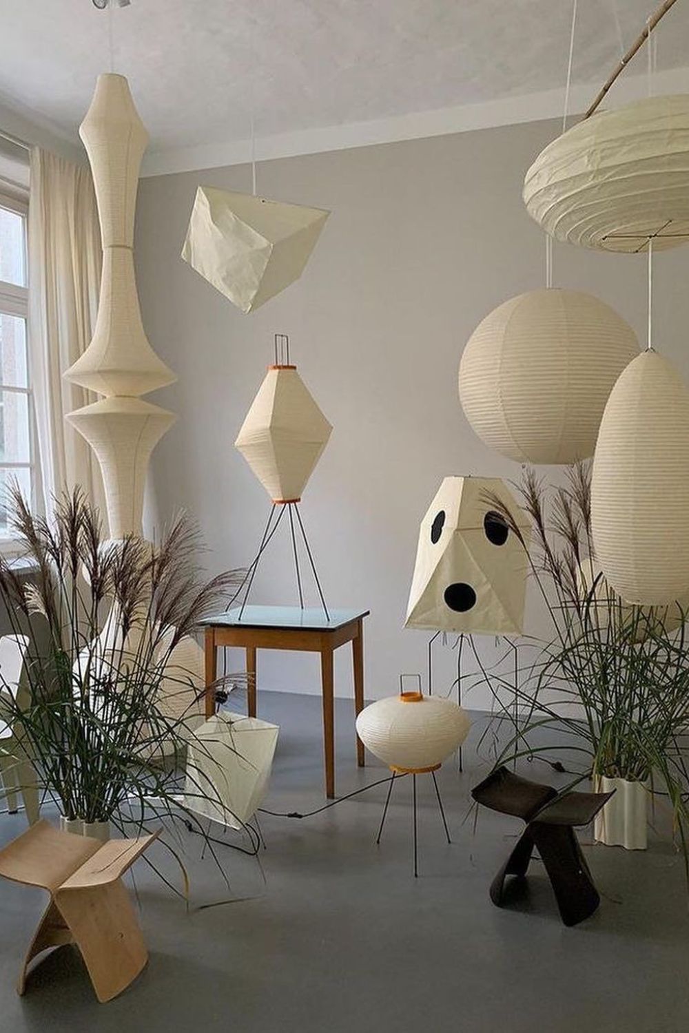 Lunalelia Kunst-Pendelleuchte aus Papier