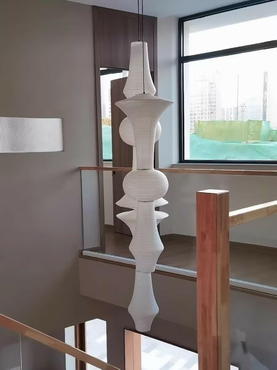 Lunalelia Kunst-Pendelleuchte aus Papier