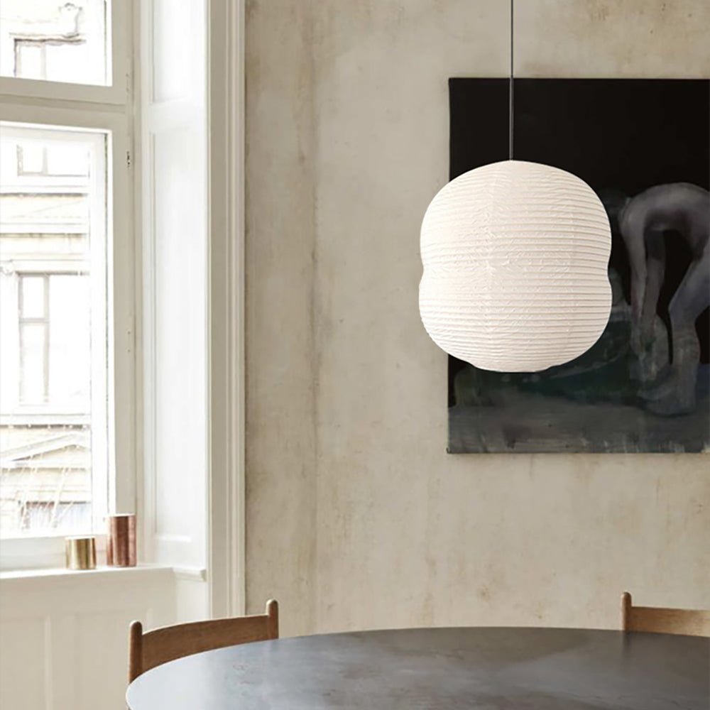 Nivelelle Minimalistische Pendelleuchte aus Reispapier