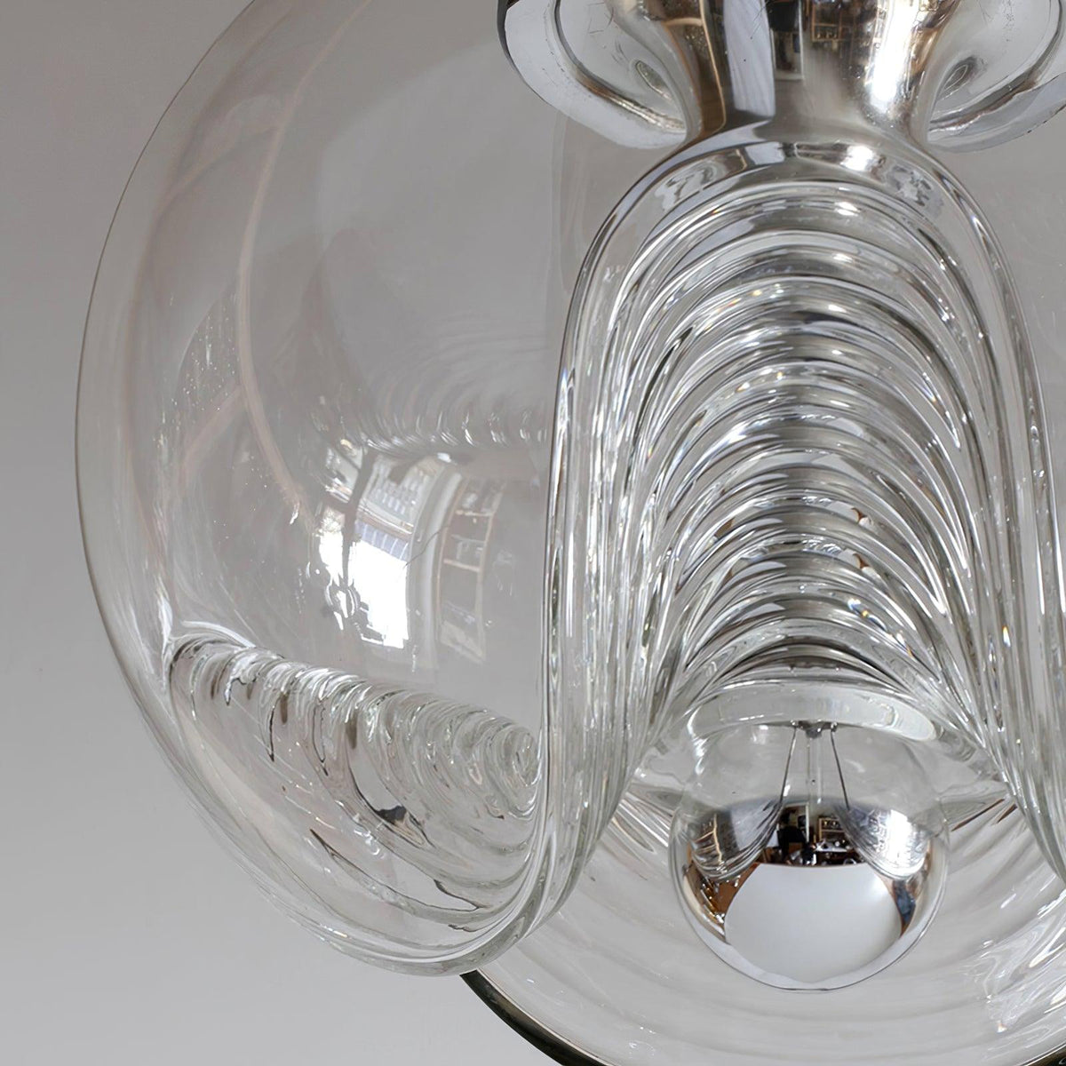 Willa Pendelleuchte Glas Wellenform Mid-Century-Vintage