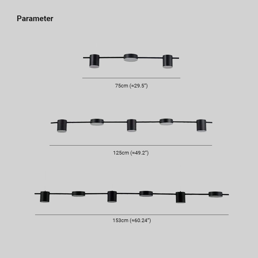 Arisha Minimalistische Multi Metall Pendelleuchte, Schwarz/Gold