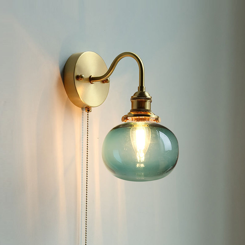 June Vintage Wandleuchte Glas