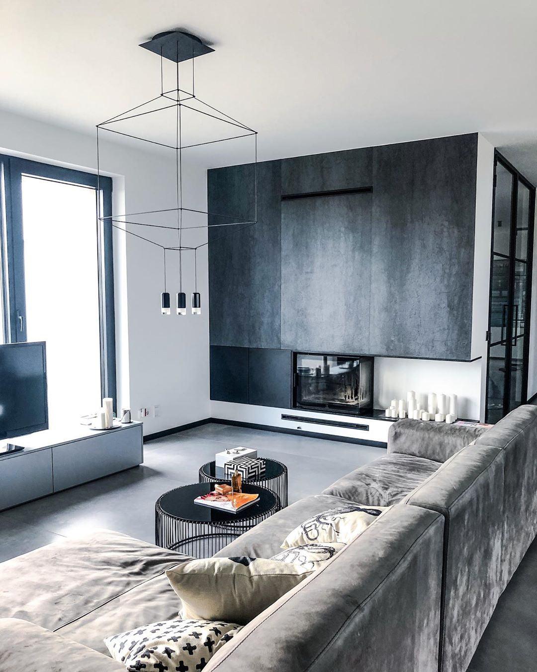 Elaalora Pendelleuchte Geometrisches Drahtdesign Schwarz LED