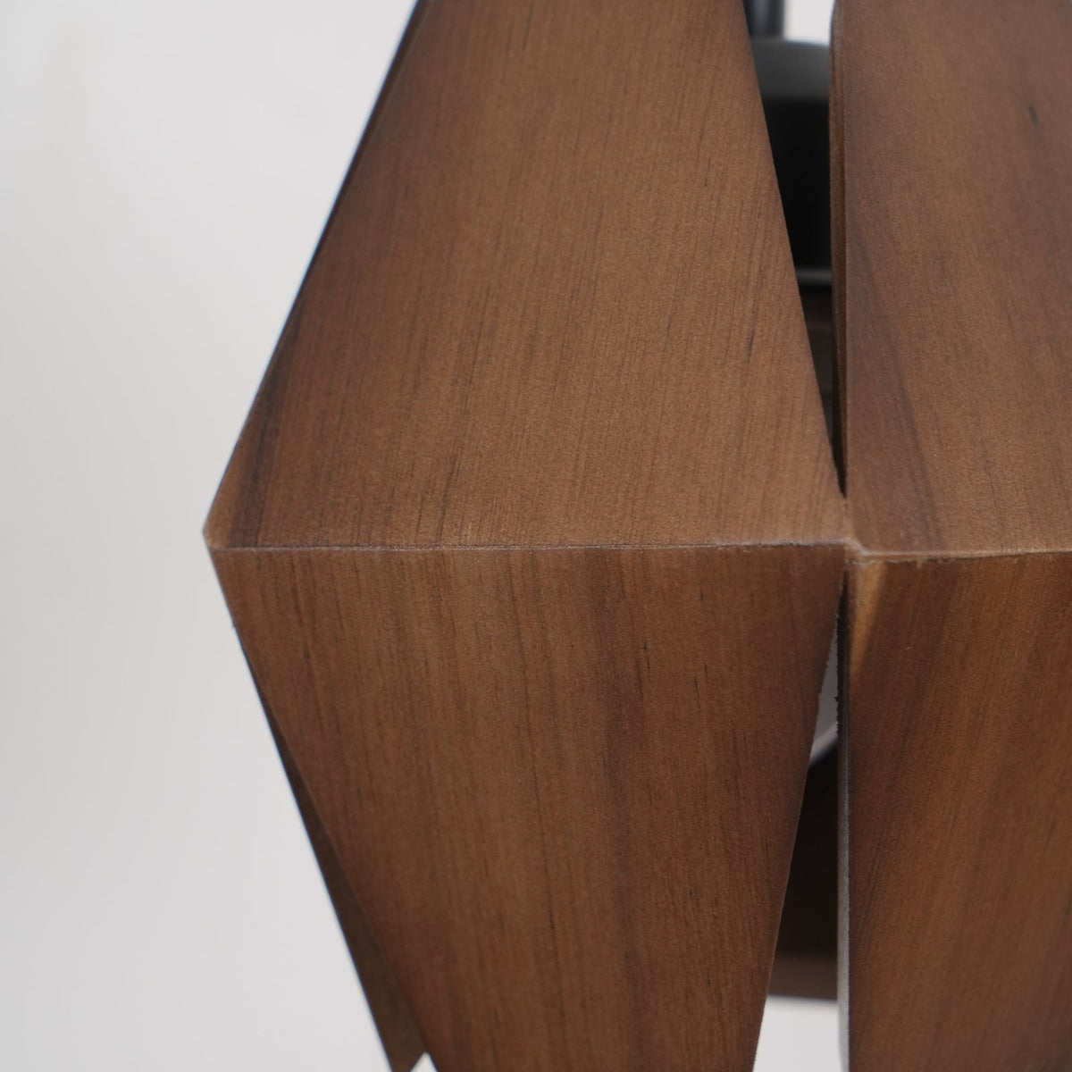 Wandleuchte Geometrischer Holzlampenschirm Warmes Leuchten Nordisch Minimalistisch Akzent