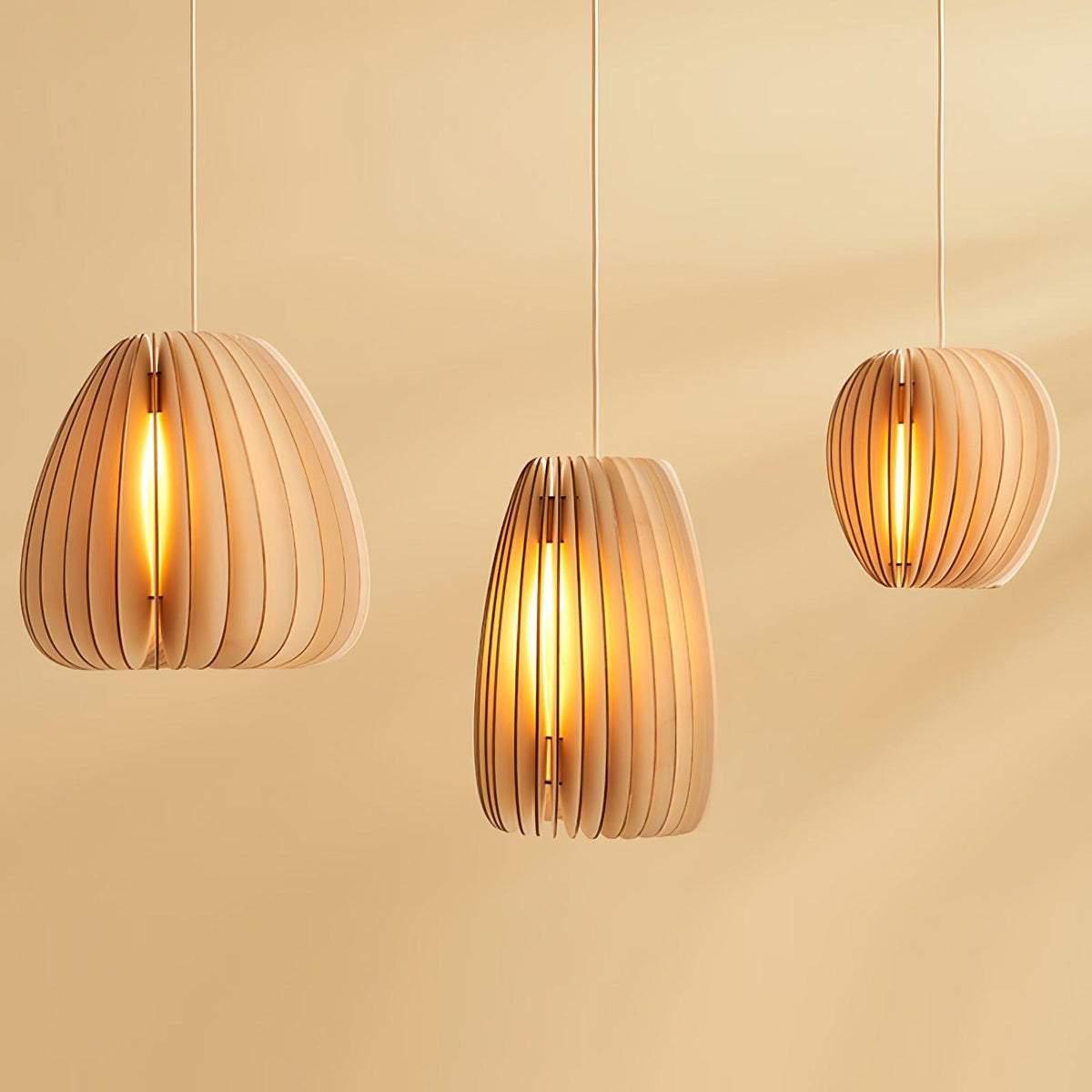 Jior Elegance Unique Orb Pendelleuchte aus Holz