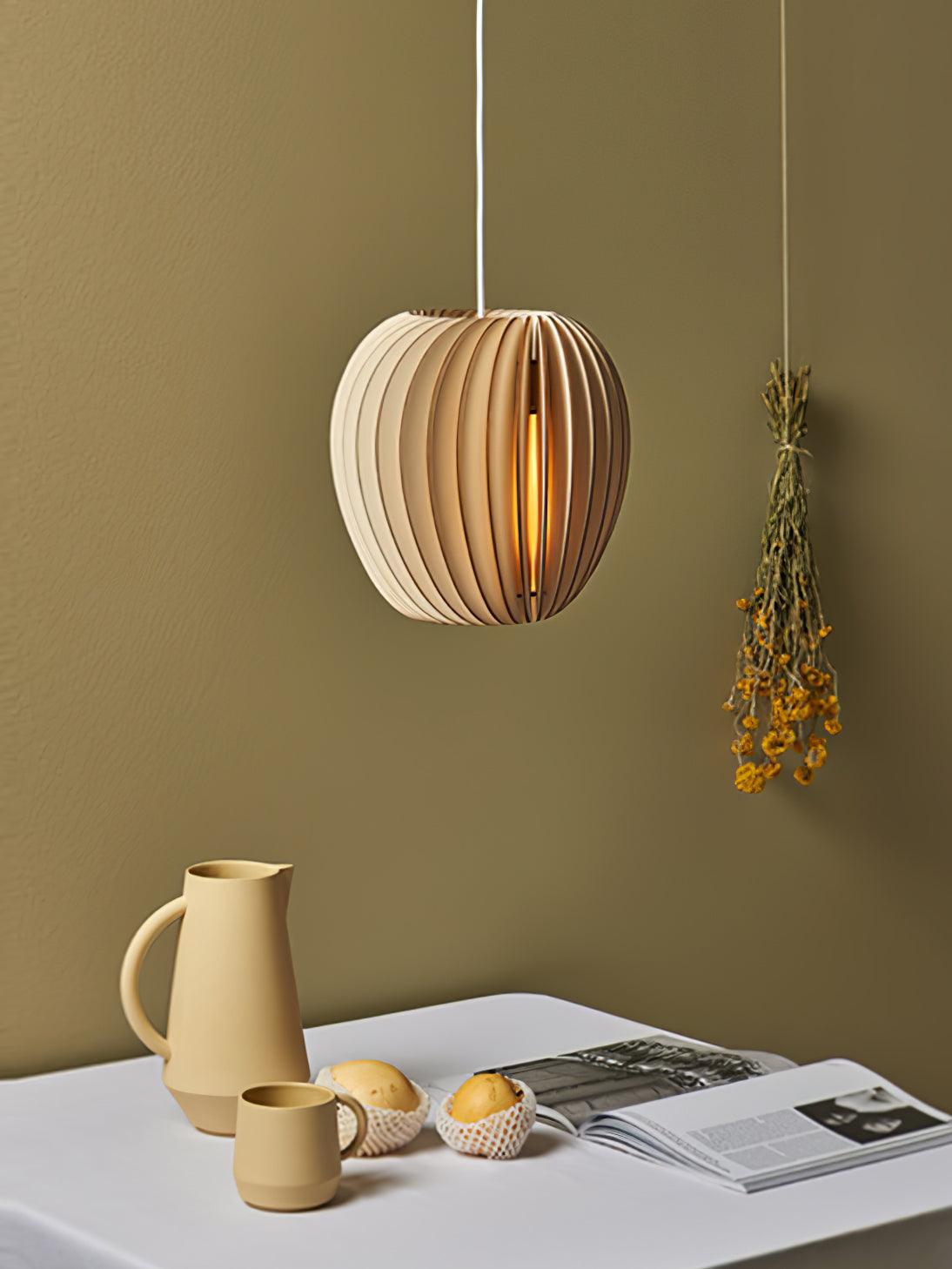 Jior Elegance Unique Orb Pendelleuchte aus Holz