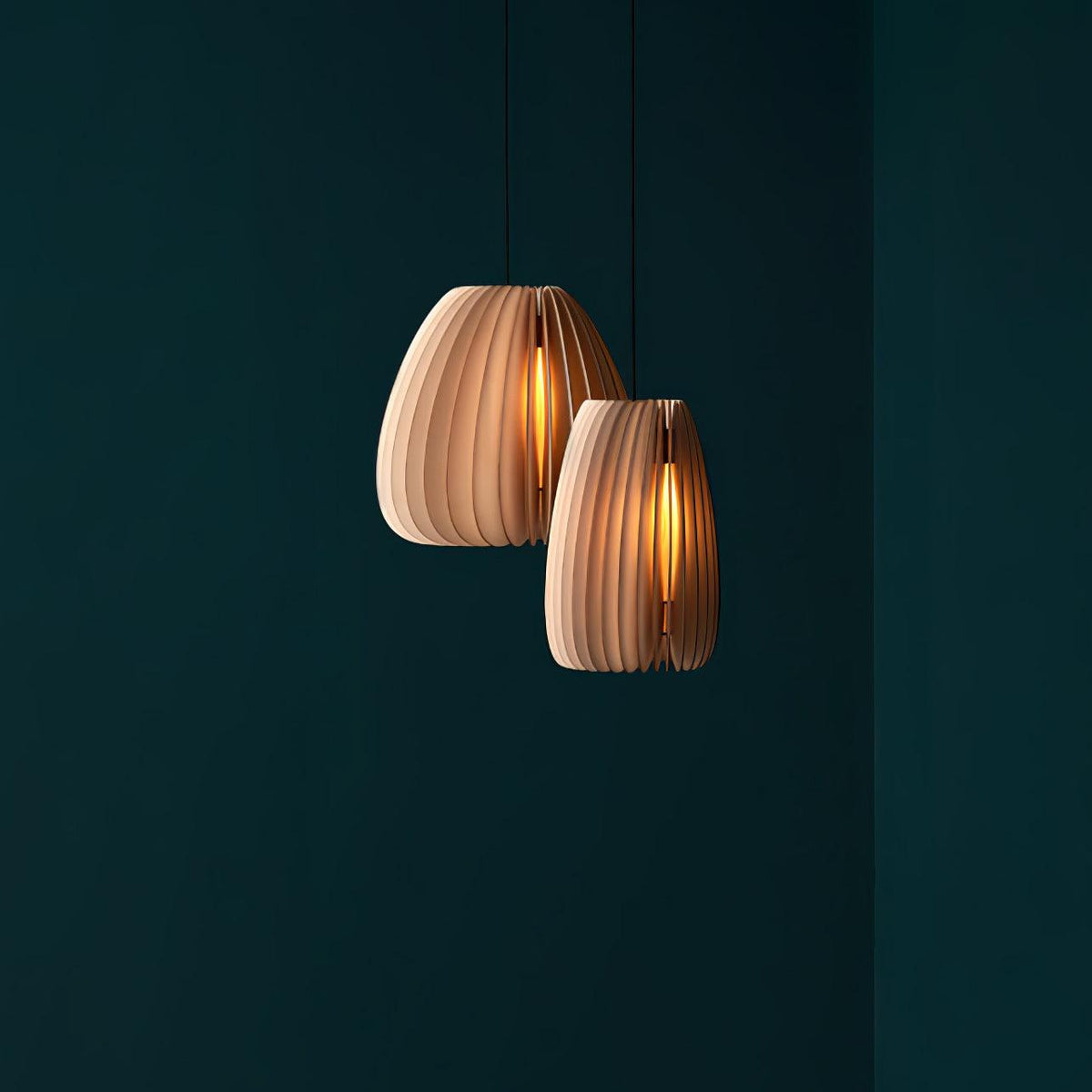 Jior Elegance Unique Orb Pendelleuchte aus Holz