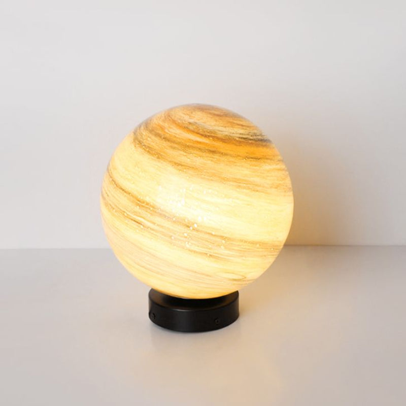 Aria Quadratische Außenleuchte Mondkugel, Garten, Metall Glas