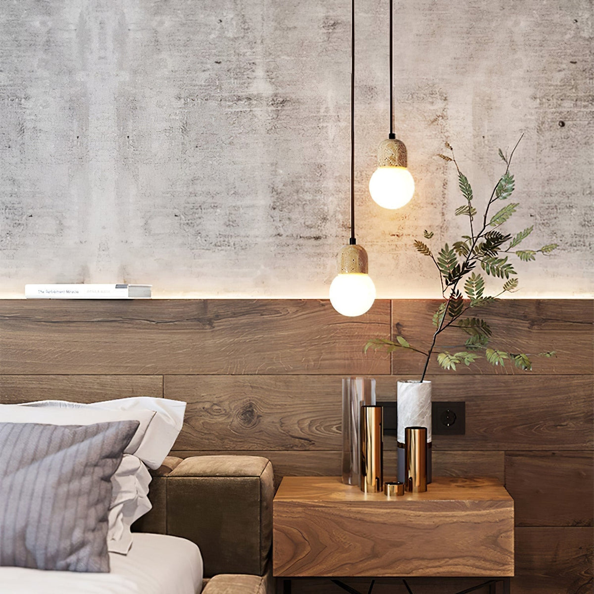 Seroaya Travertine Pendelleuchte Sechs Stil