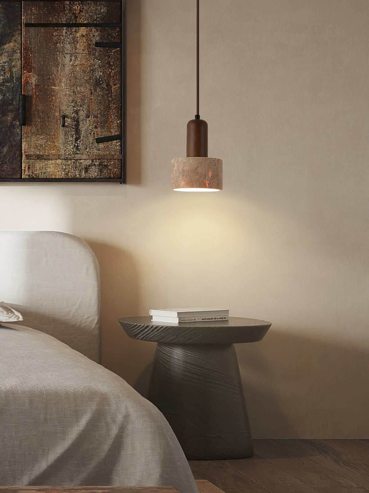 Seroaya Travertine Pendelleuchte Sechs Stil