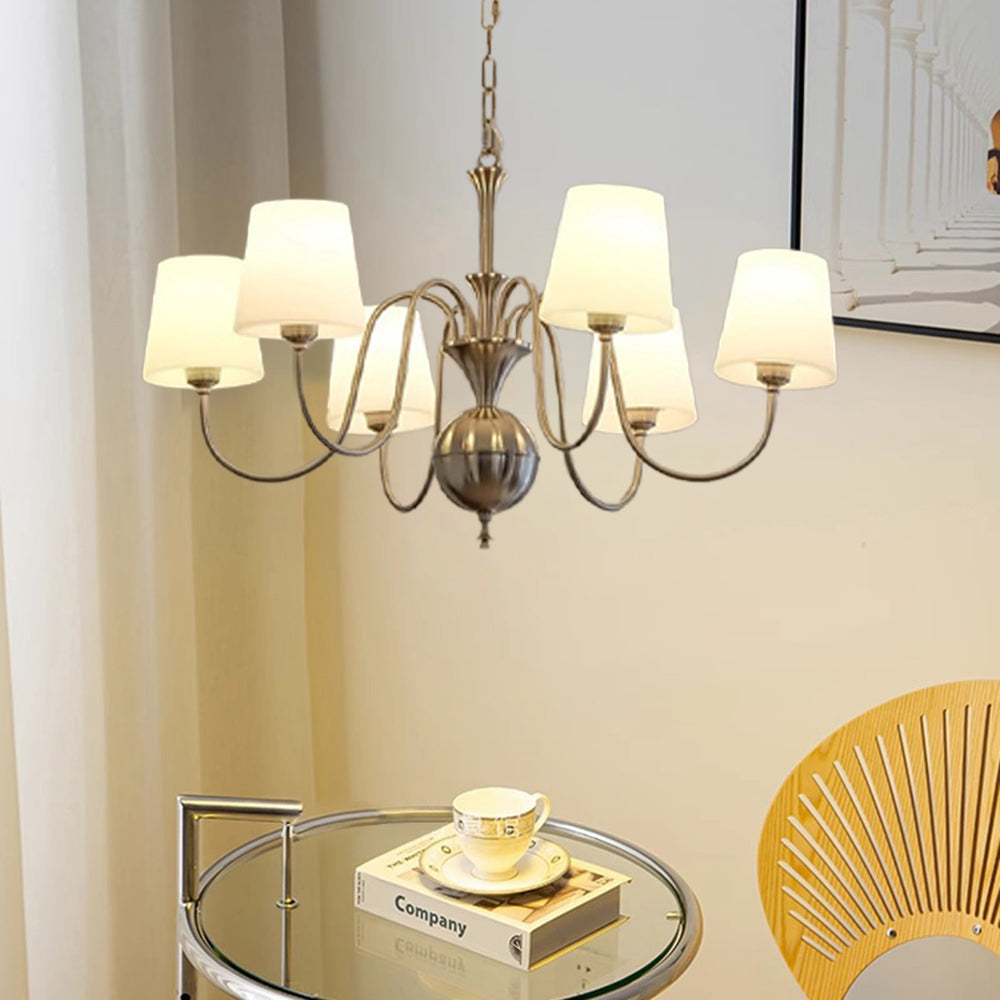 Silva Vintage Metall Glas Kronleuchter Wohnzimmer Schlafzimme