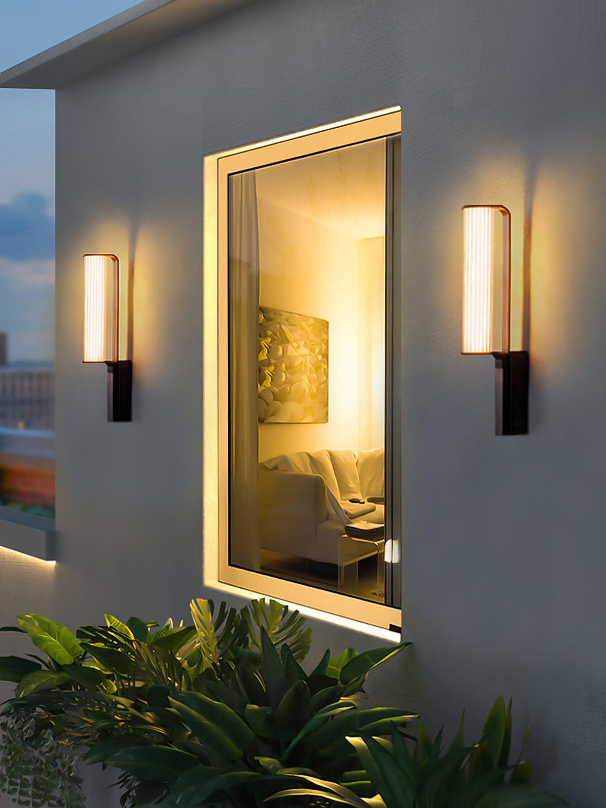 Utalionis Unique Arc LED Wandleuchte Außenbeleuchtung