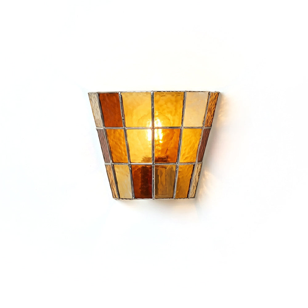 Saffrienne Wandleuchte aus Glas