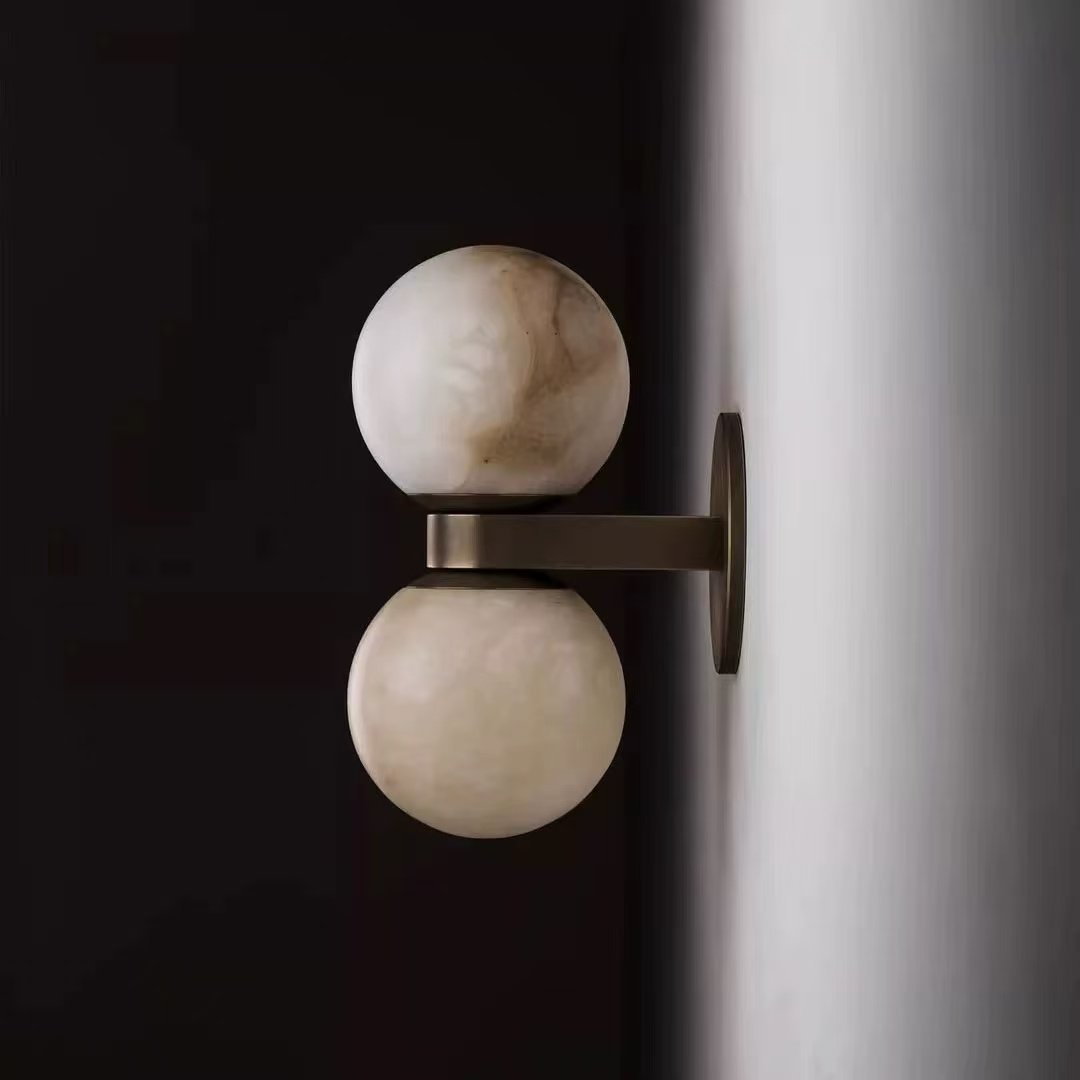 Lumenor Alabaster Celestia Orb Wandleuchte