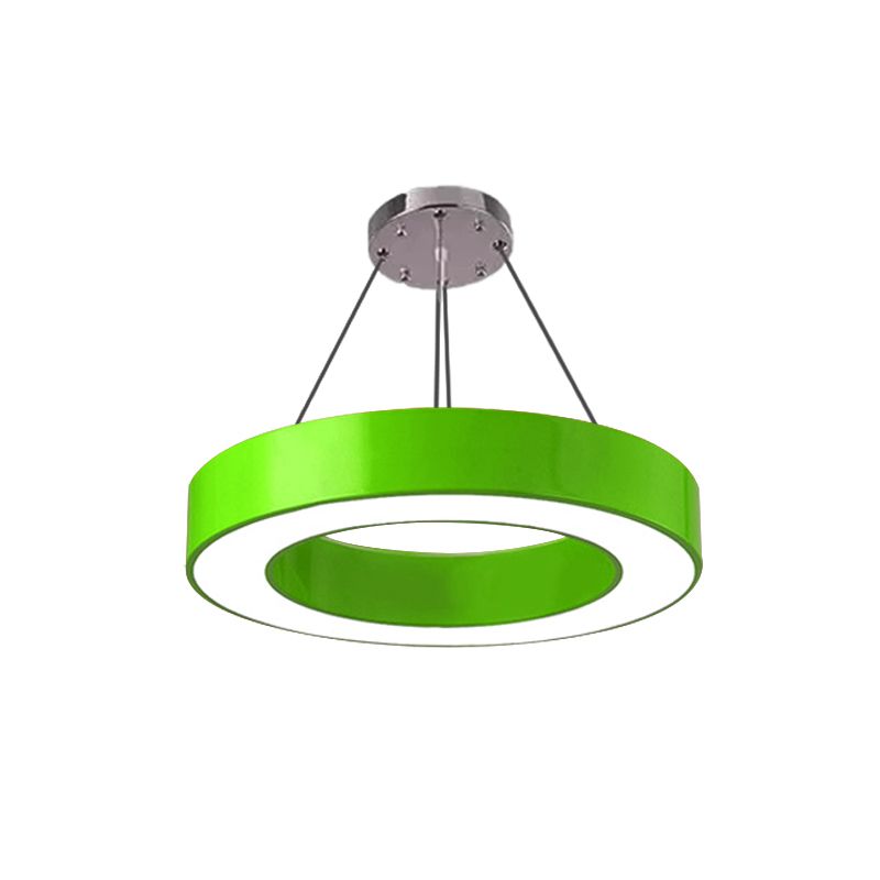 Valentina Modern Pendelleuchte O-Form Gelb/Rot Schlaf/Wohn/Esszimmer Metall ∅40/50/60CM