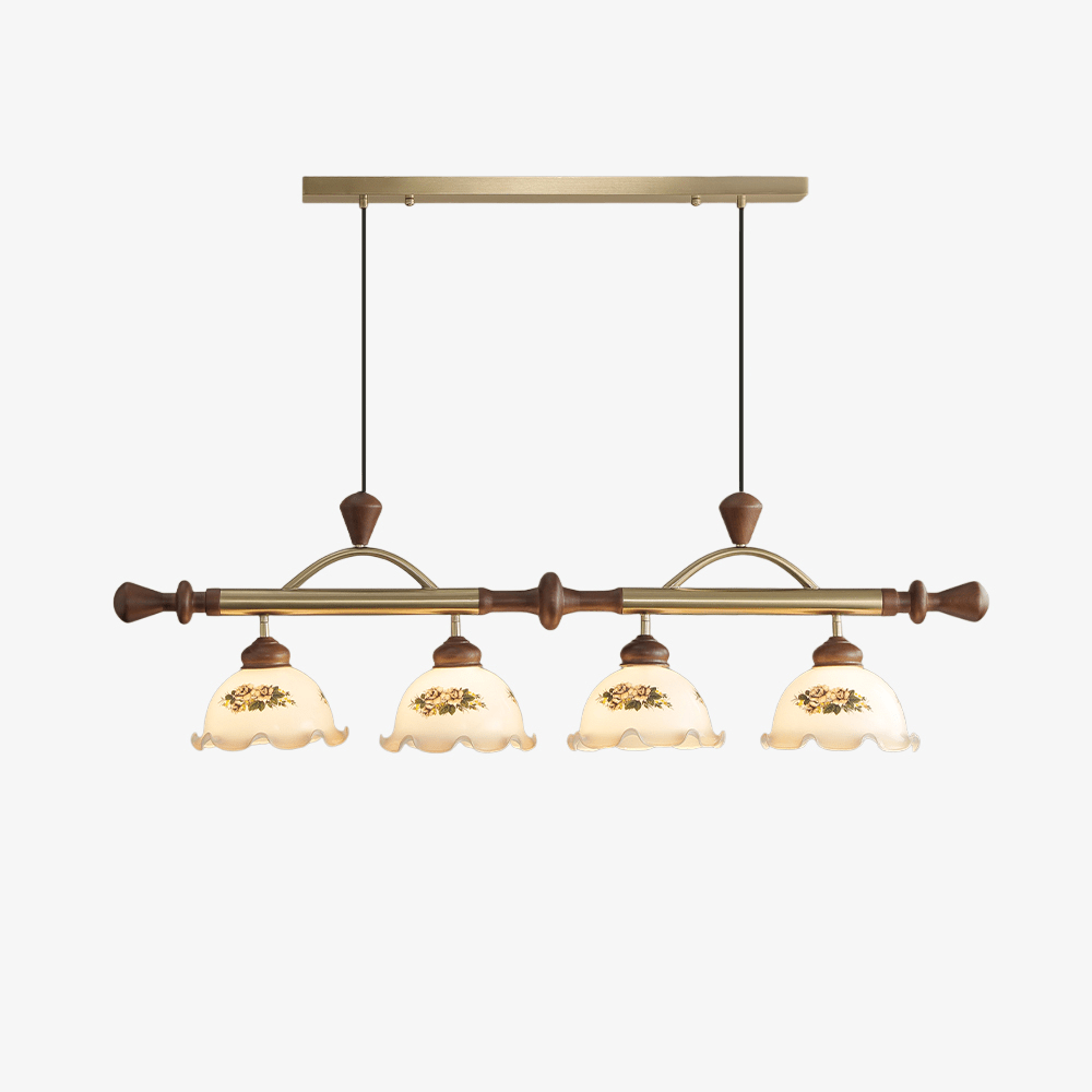 Valcrest Pendelleuchte mit Blumenmuster in Mehrfarbigkeit