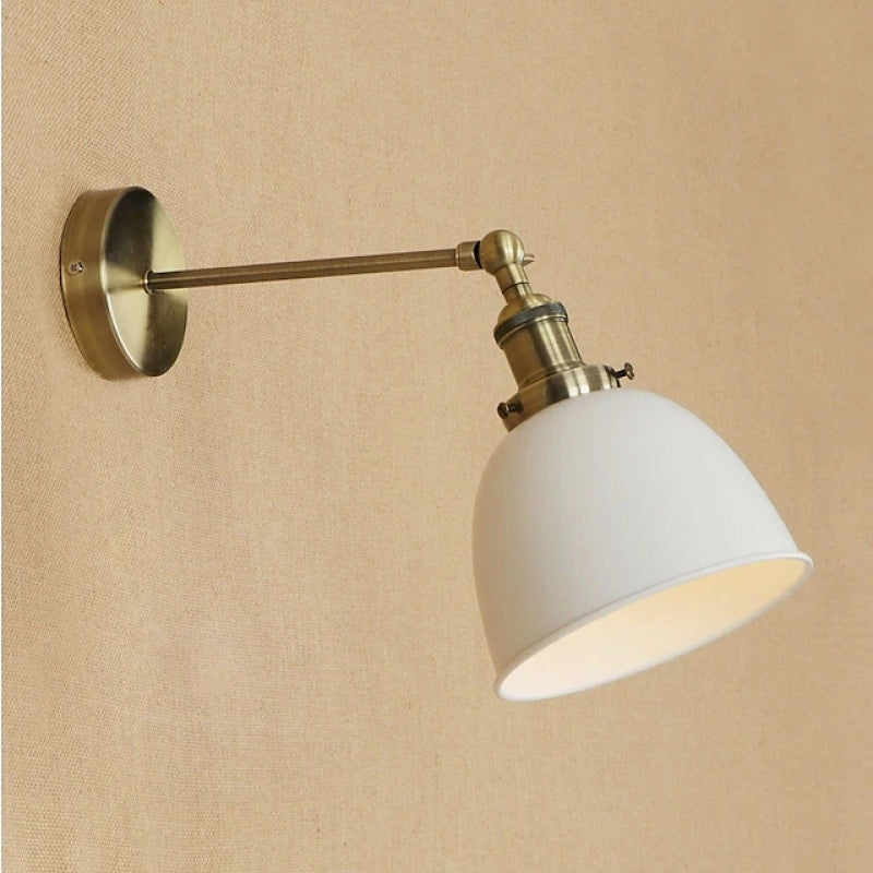 Silva Vintage LED Wandleuchte Innen Schwarz Schlafzimmer Metall