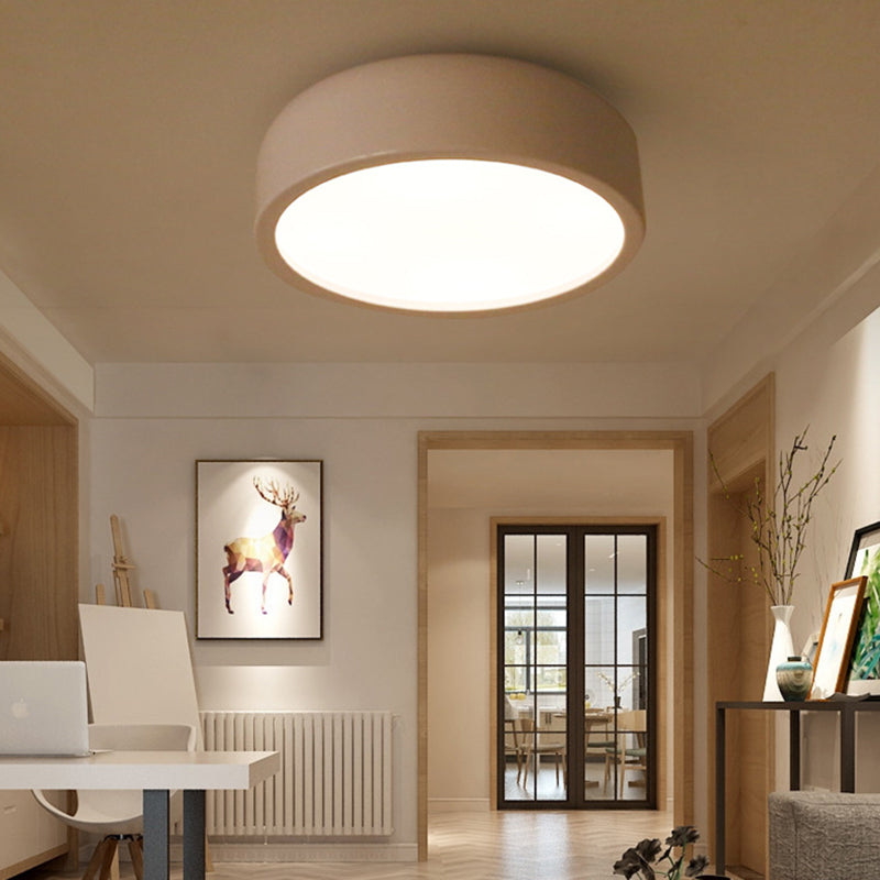 Arisha Modern LED Deckenleuchte Schale Wohnzimmer, Schwarz/Weiß, Metall Acryl