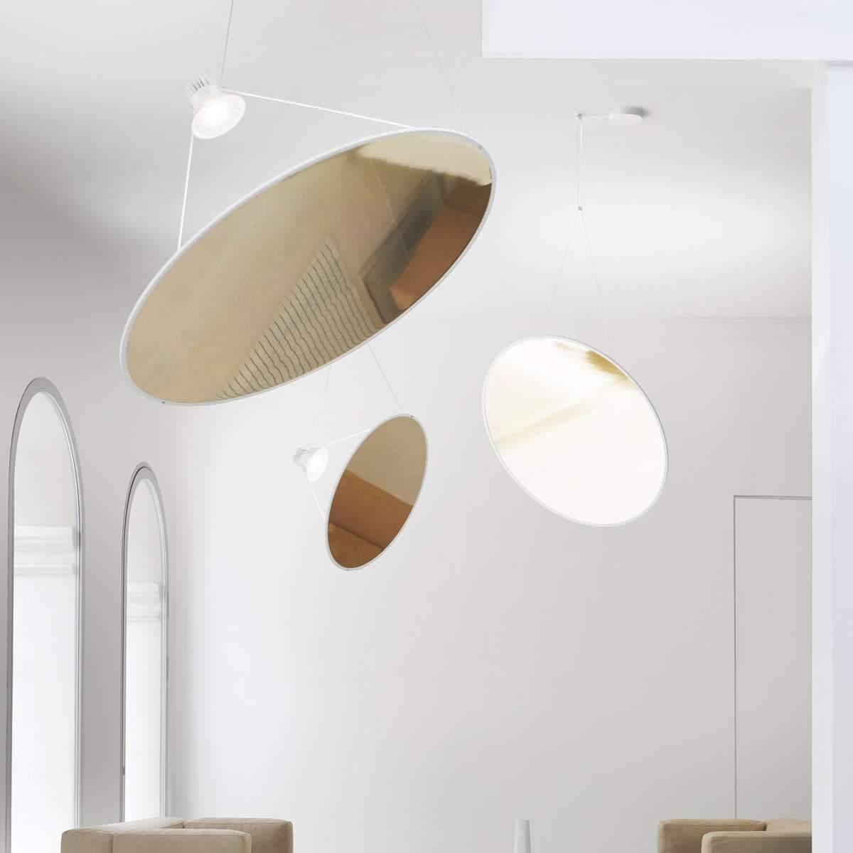 Brio Pendelleuchte aus Stahl im minimalistischen Stil