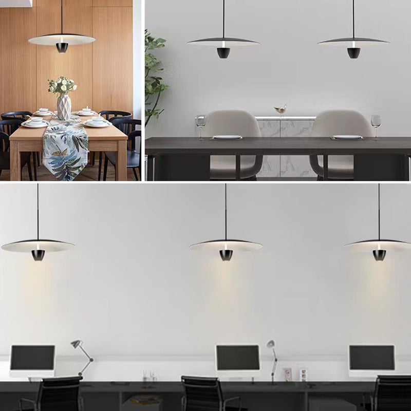 Arisha Modern LED Pendelleuchte 2 Flammig Schwarz Wohn/Esszimmer Metall