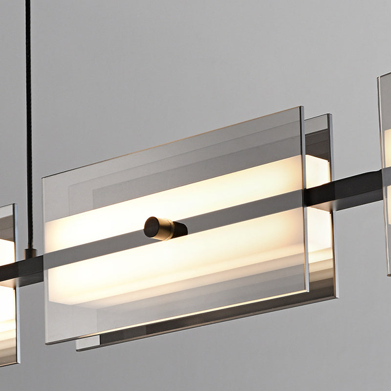 Arisha Modern Pendelleuchte Schwarz/Kupfer, Metall&Glas