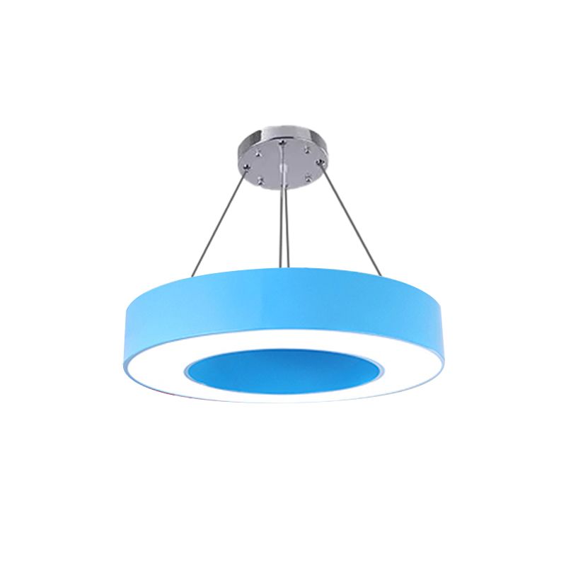 Valentina Modern Pendelleuchte O-Form Gelb/Rot Schlaf/Wohn/Esszimmer Metall ∅40/50/60CM