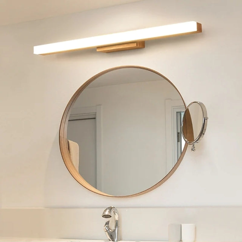 Arisha Modern Linear LED Wandleuchte Badezimmer/Wohnzimmer Holz